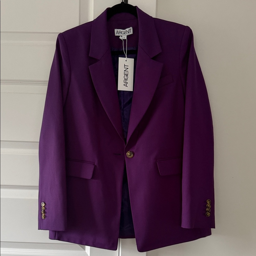 Argent Women's Elegant Purple Blazer